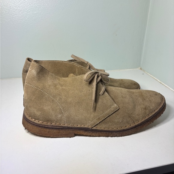 J.Crew‎ MacAlister Desert Boot Leather Suede Men’s 8 Chukka Beige Made In Italy main image 6